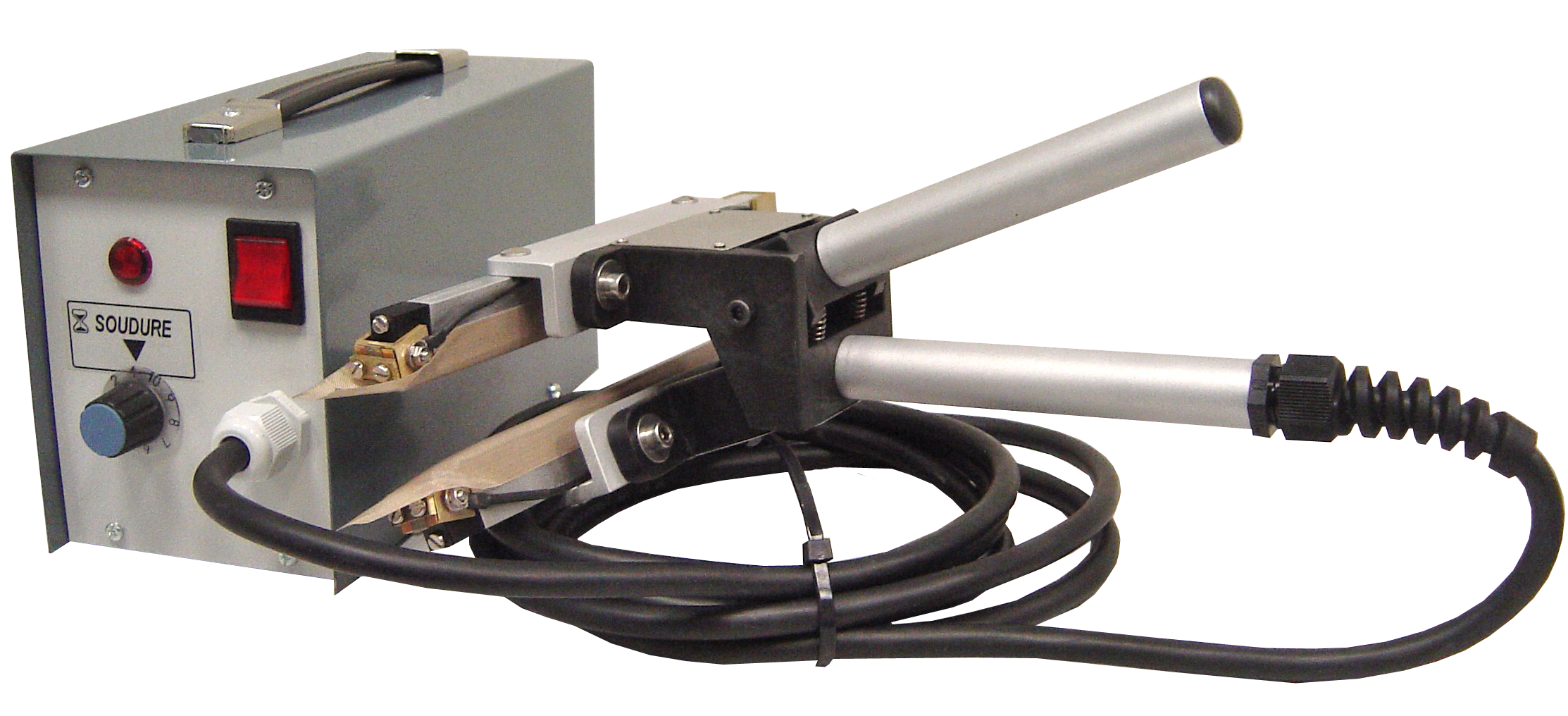 Pince portable avec générateur d'impulsions, 200 mm soudure 3 ou 6 mm à préciser.